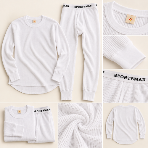 SPORTSMAN Men's Thermal Underwear Set – Top & Bottom